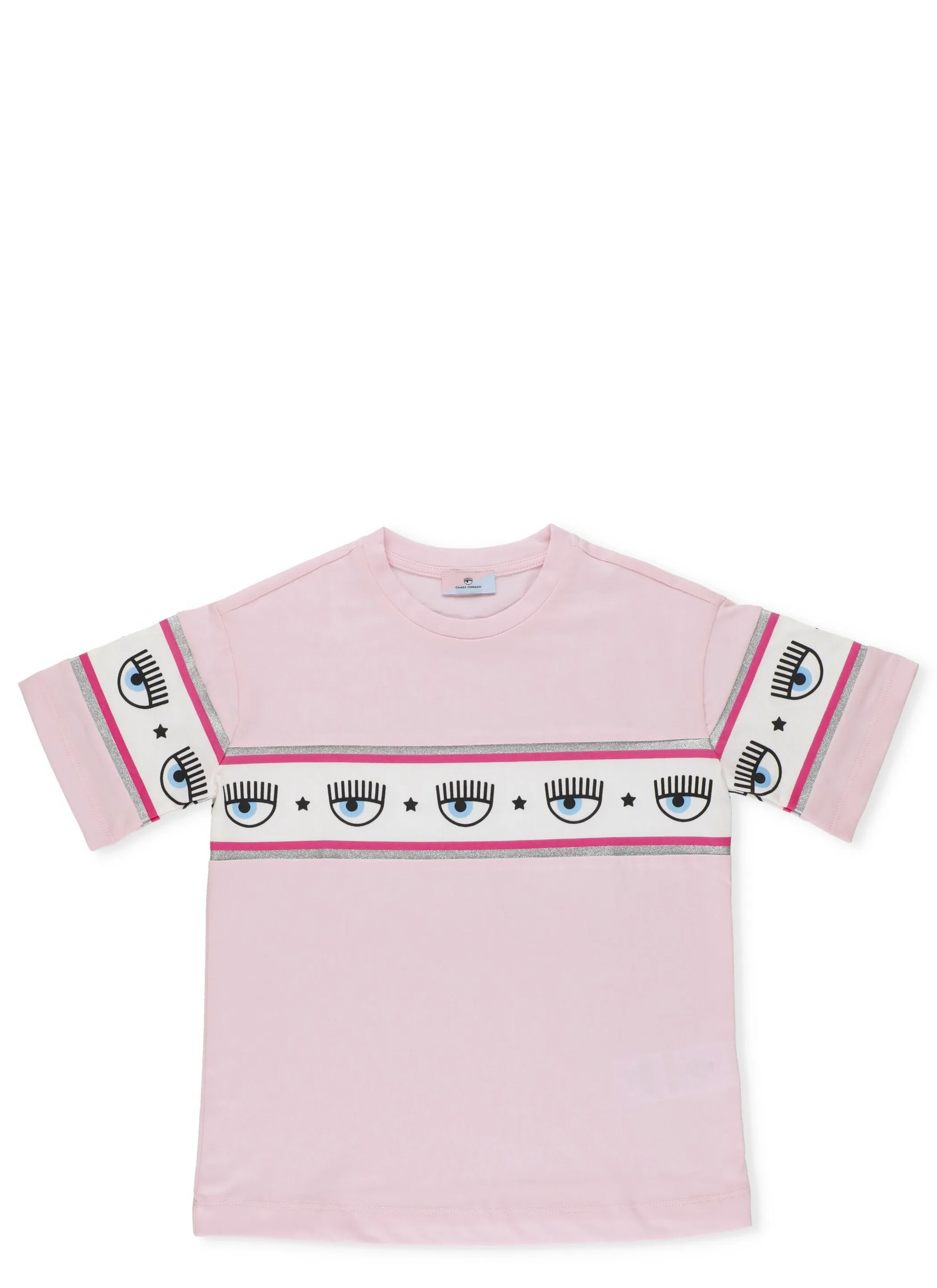 Chiara Ferragni Kids Logomania Print Crewneck T-Shirt