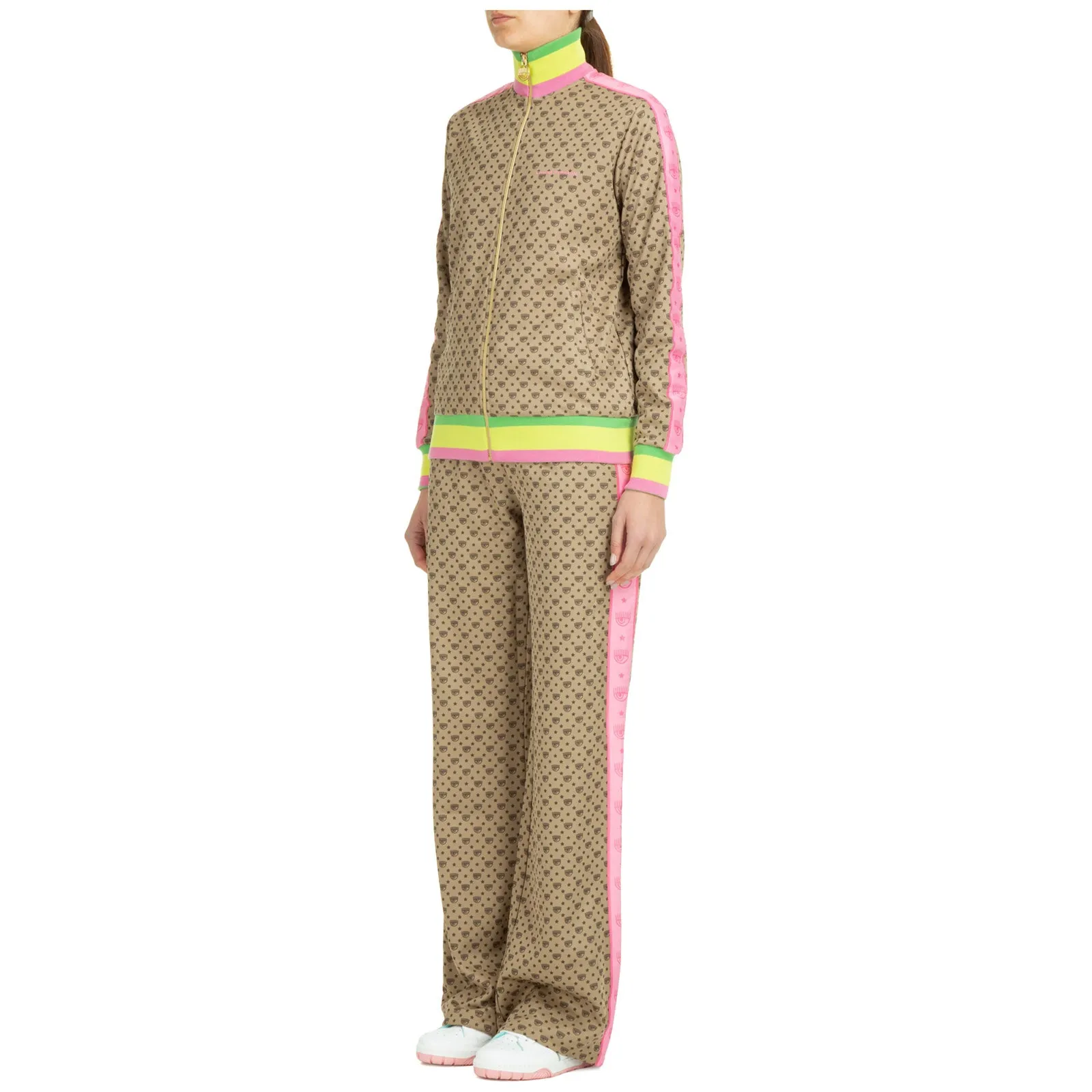 Chiara Ferragni Logo Tape Detailed Tracksuit Set