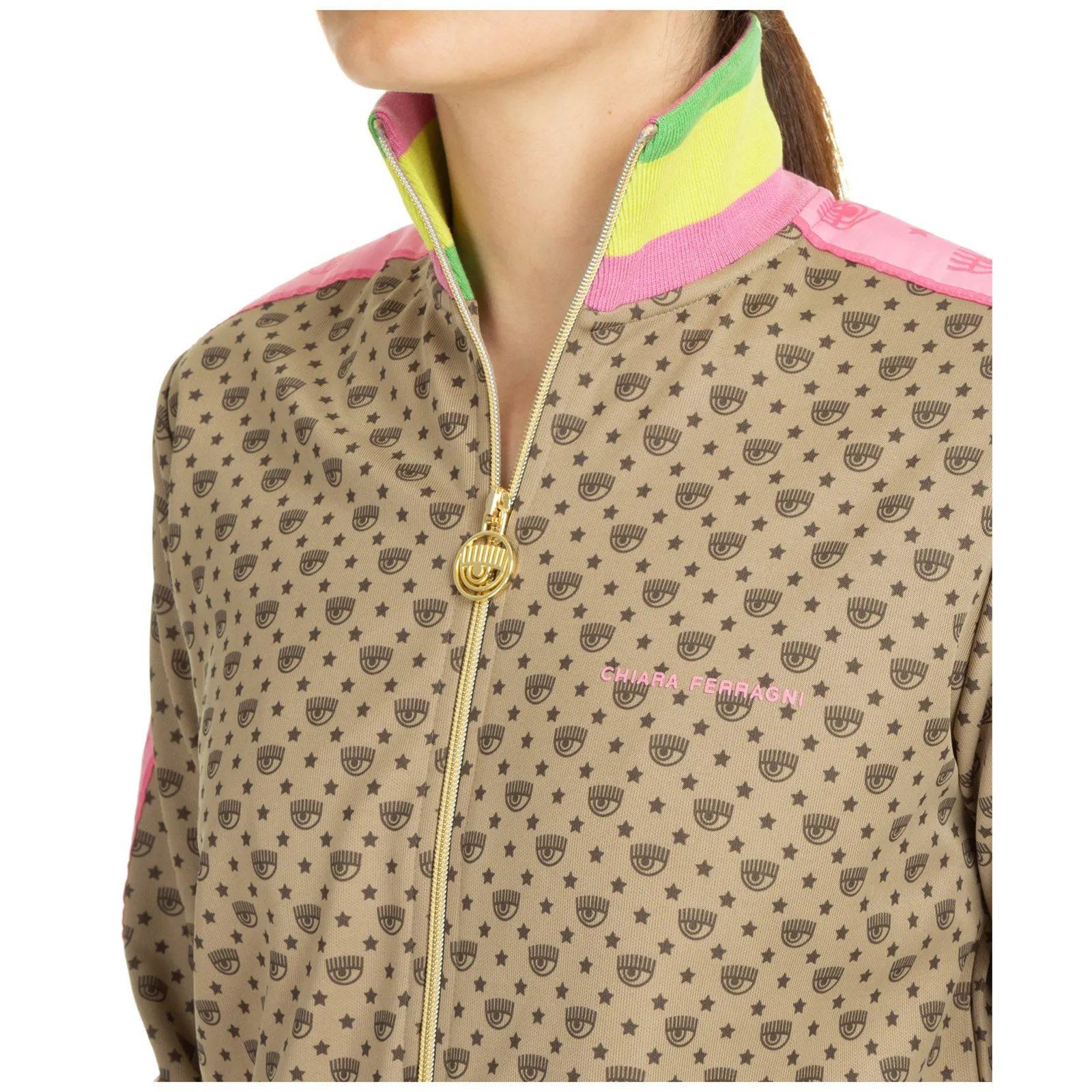 Chiara Ferragni Logo Tape Detailed Tracksuit Set