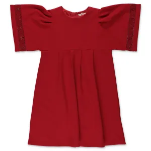 Chlo Kids Broderie Anglaise Embellished Dress