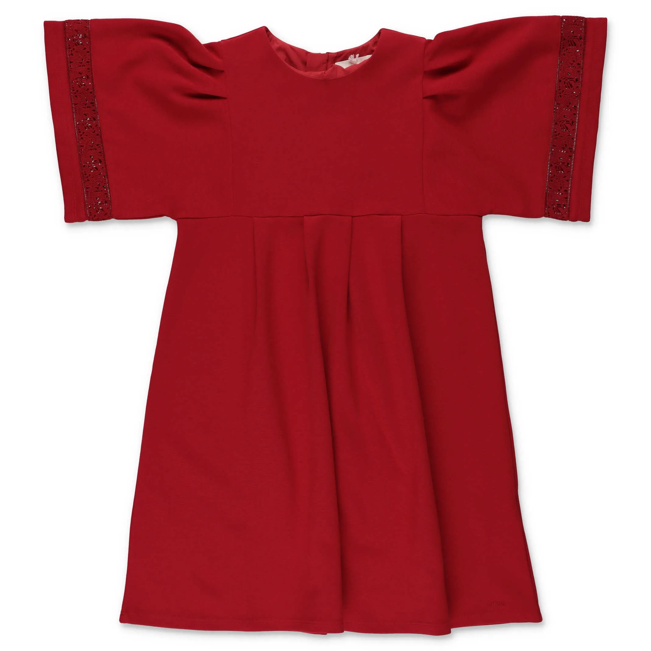 Chlo Kids Broderie Anglaise Embellished Dress