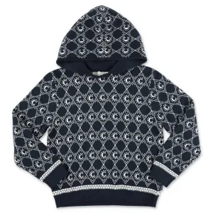 Chlo Kids C Intarsia Knitted Hoodie