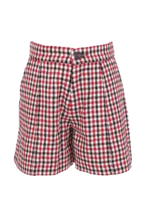 Chlo Kids Checked Shorts