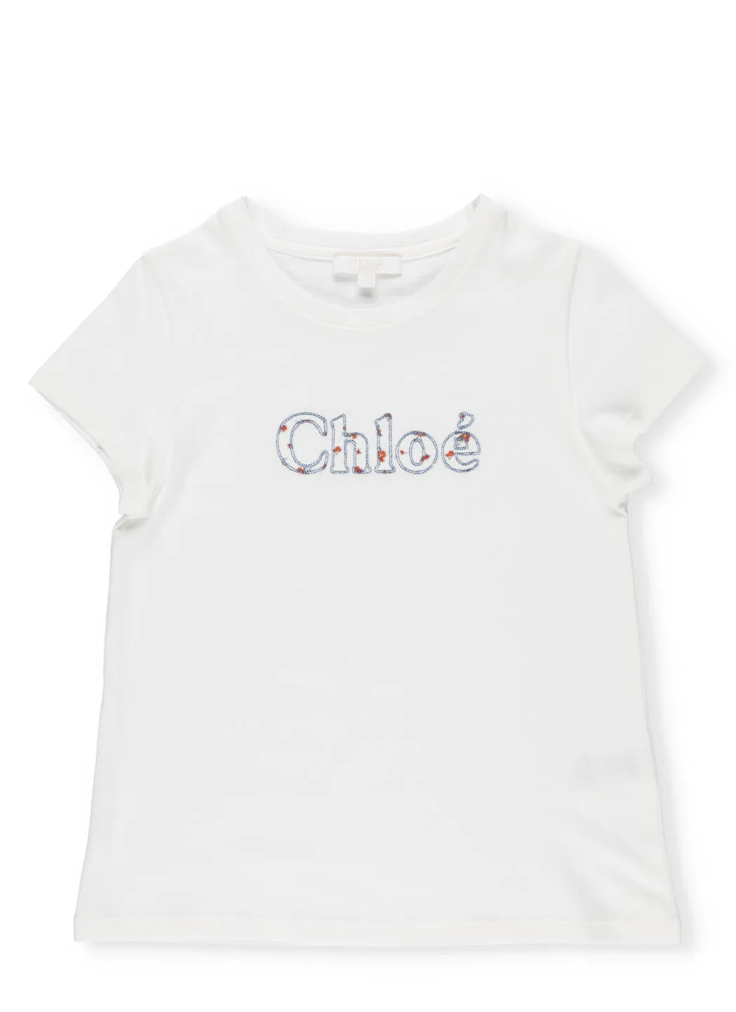 Chlo Kids Embroidered Logo T-Shirt