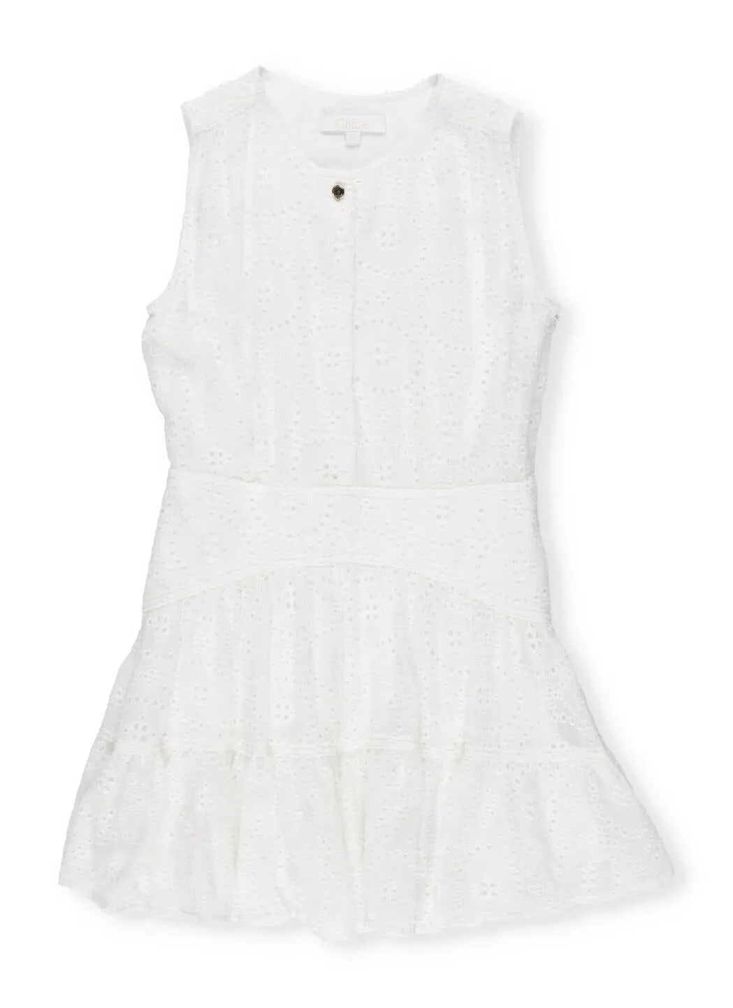 Chlo Kids Embroidered Sleeveless Dress
