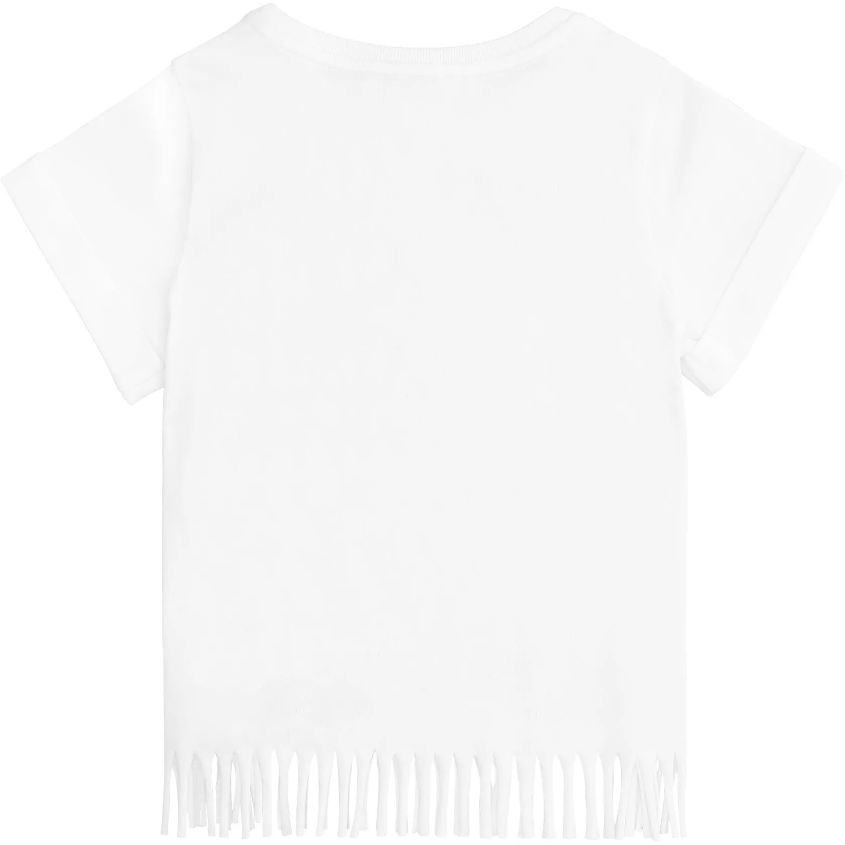 Chlo Kids Fringed Hem T-Shirt