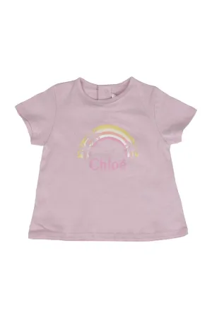 Chlo Kids Graphic Printed Crewneck T-Shirt