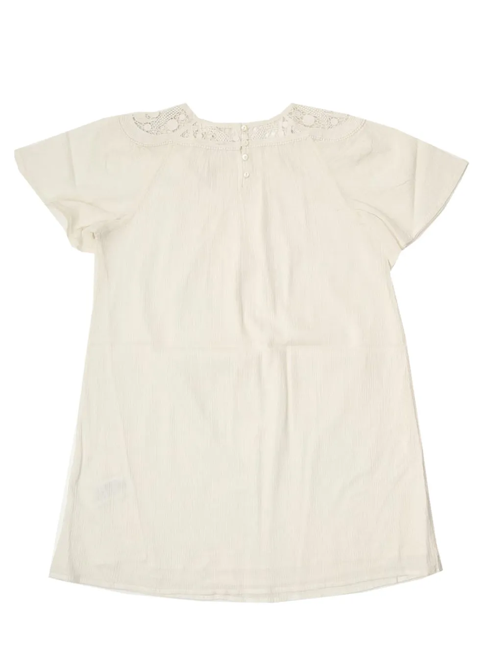 Chlo Kids Lace Detail T-Shirt Dress