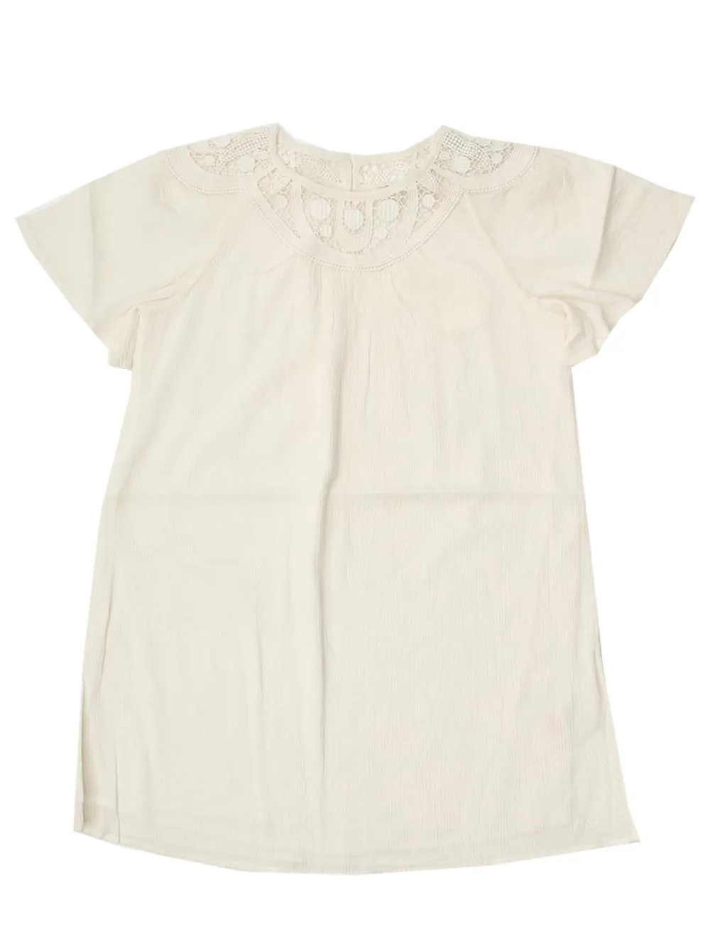 Chlo Kids Lace Detail T-Shirt Dress