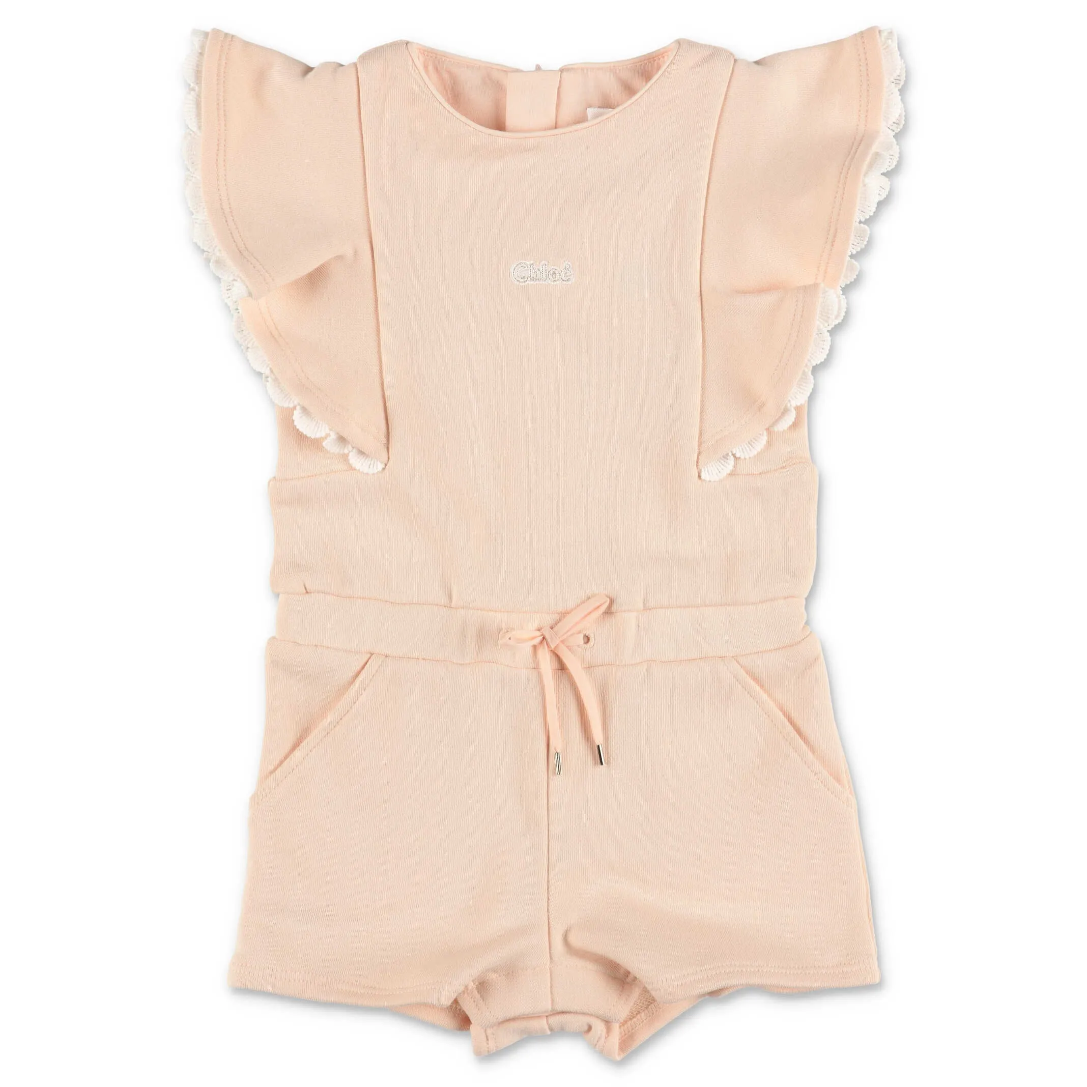 Chlo Kids Lace Detailed Jumpsuit