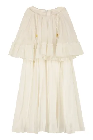 Chlo Kids Layered Pleated Dress