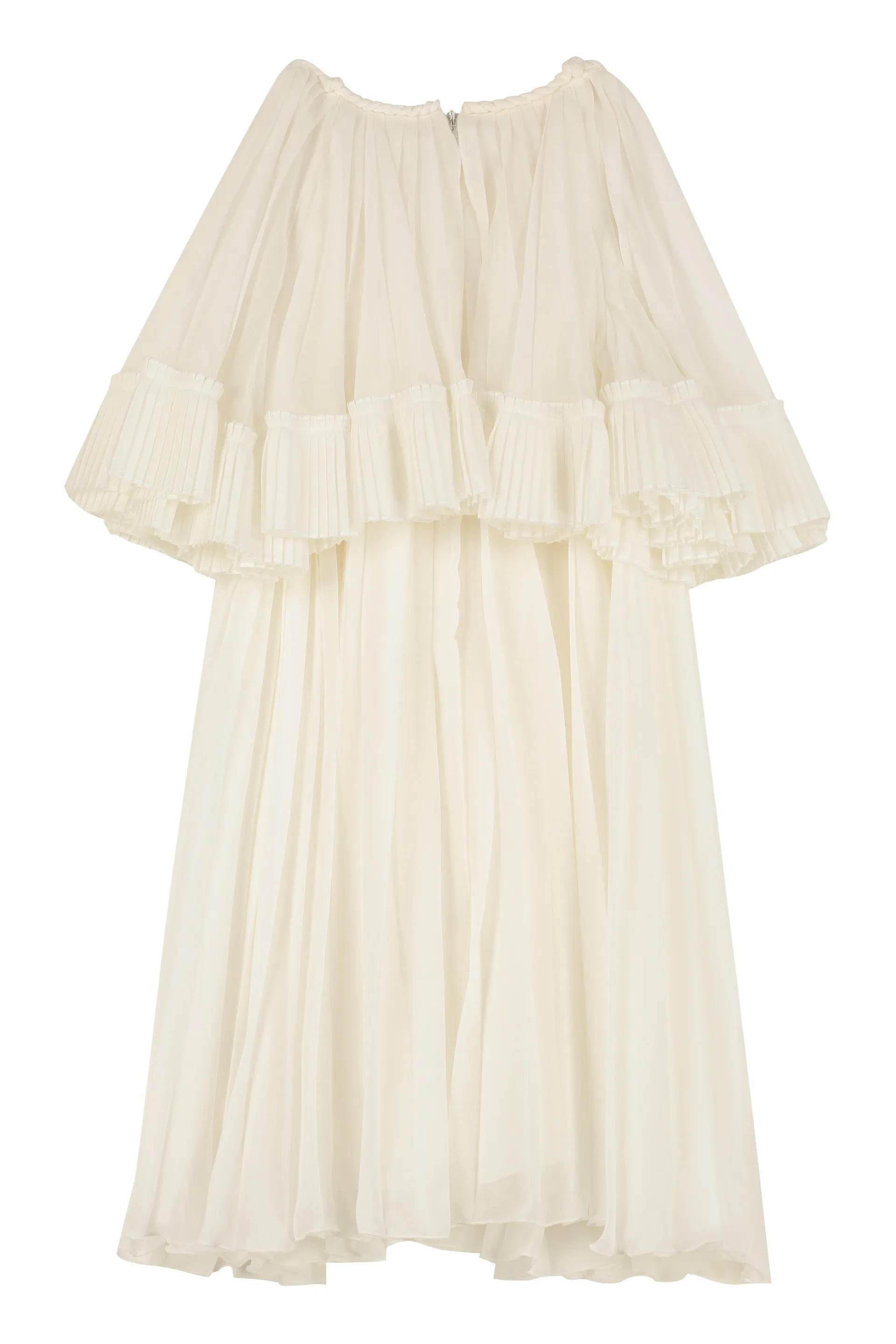 Chlo Kids Layered Pleated Dress