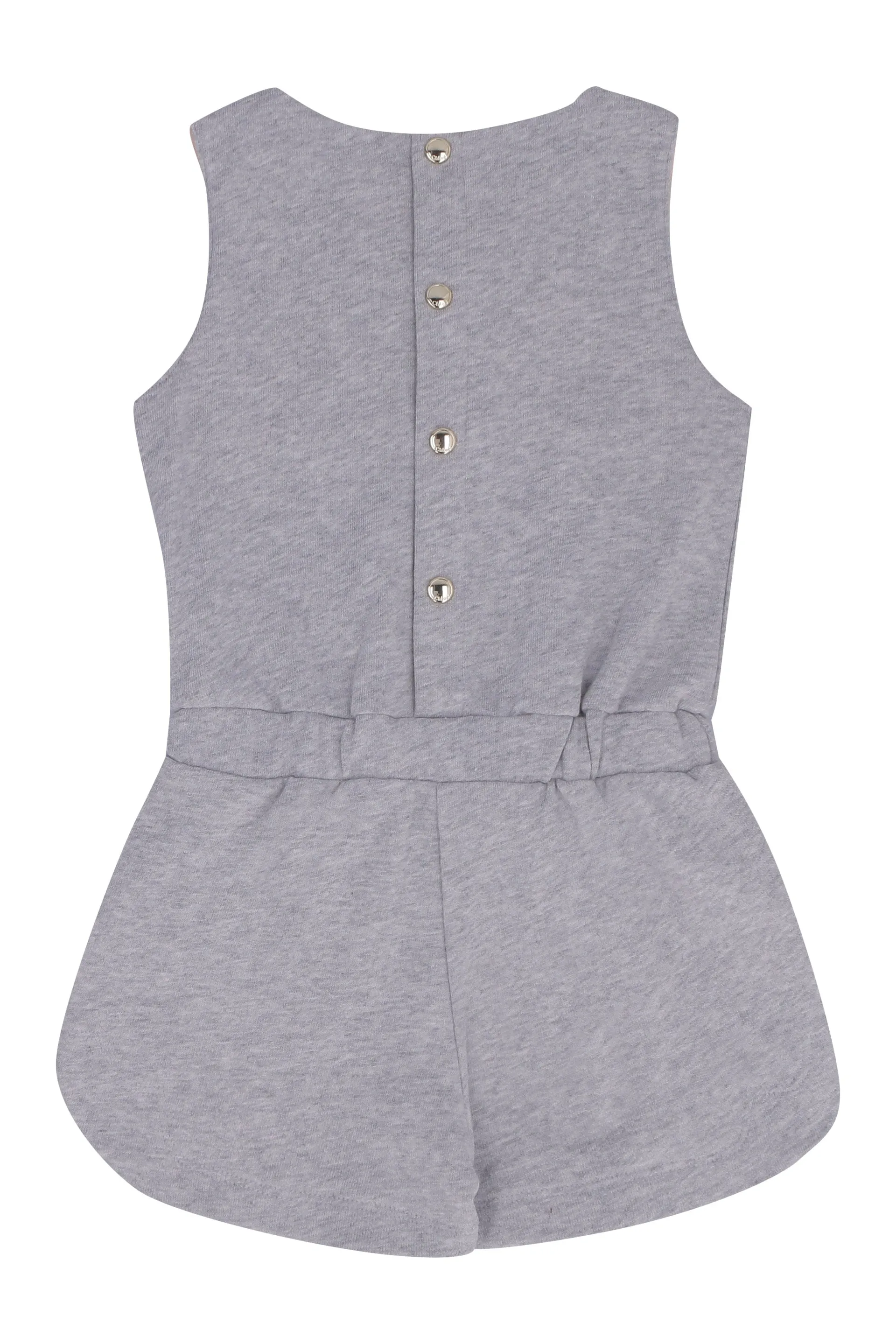 Chlo Kids Logo Bow Detail Sleeveless Playsuit