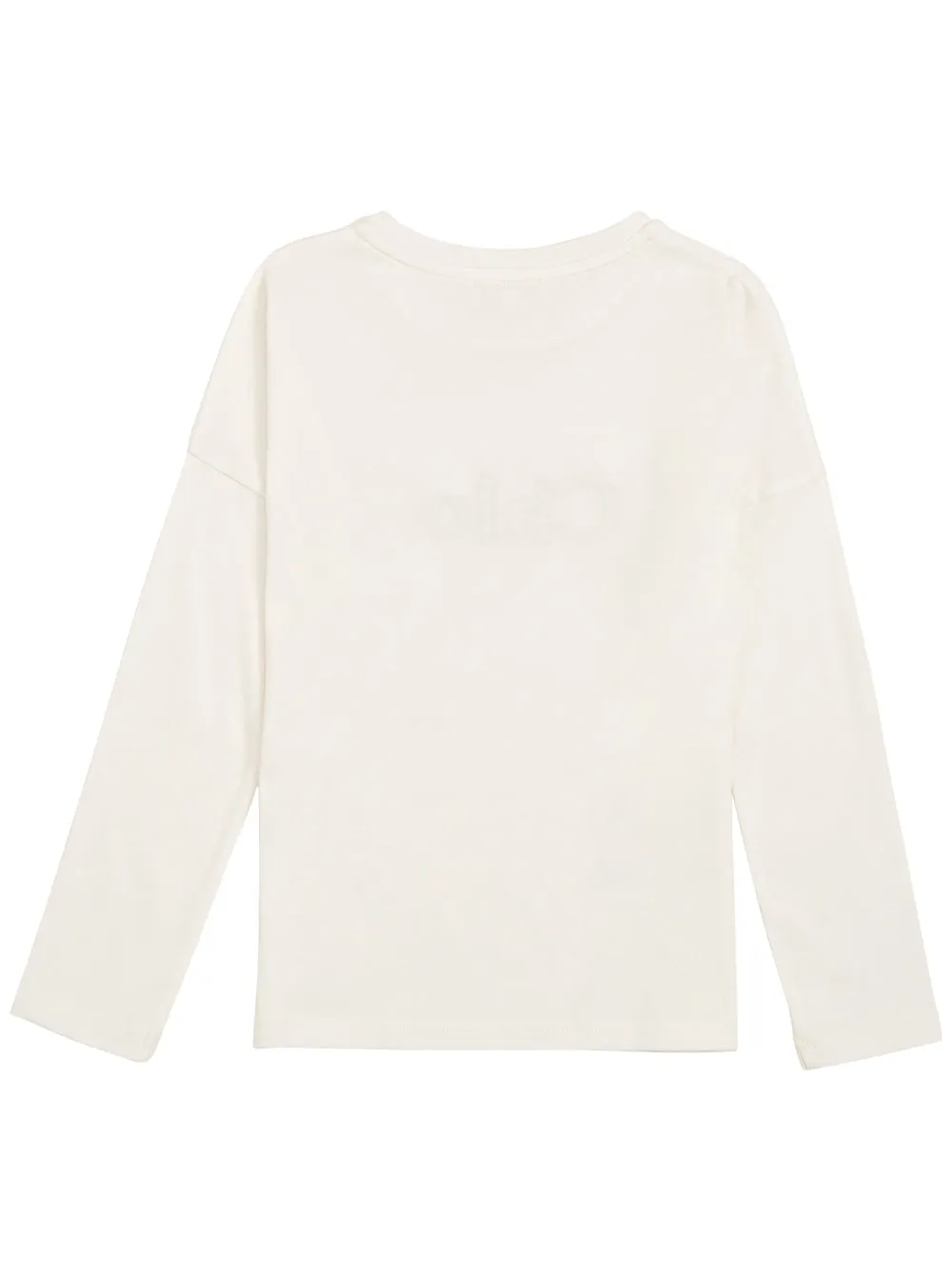 Chlo Kids Logo Detail Long Sleeve T-Shirt
