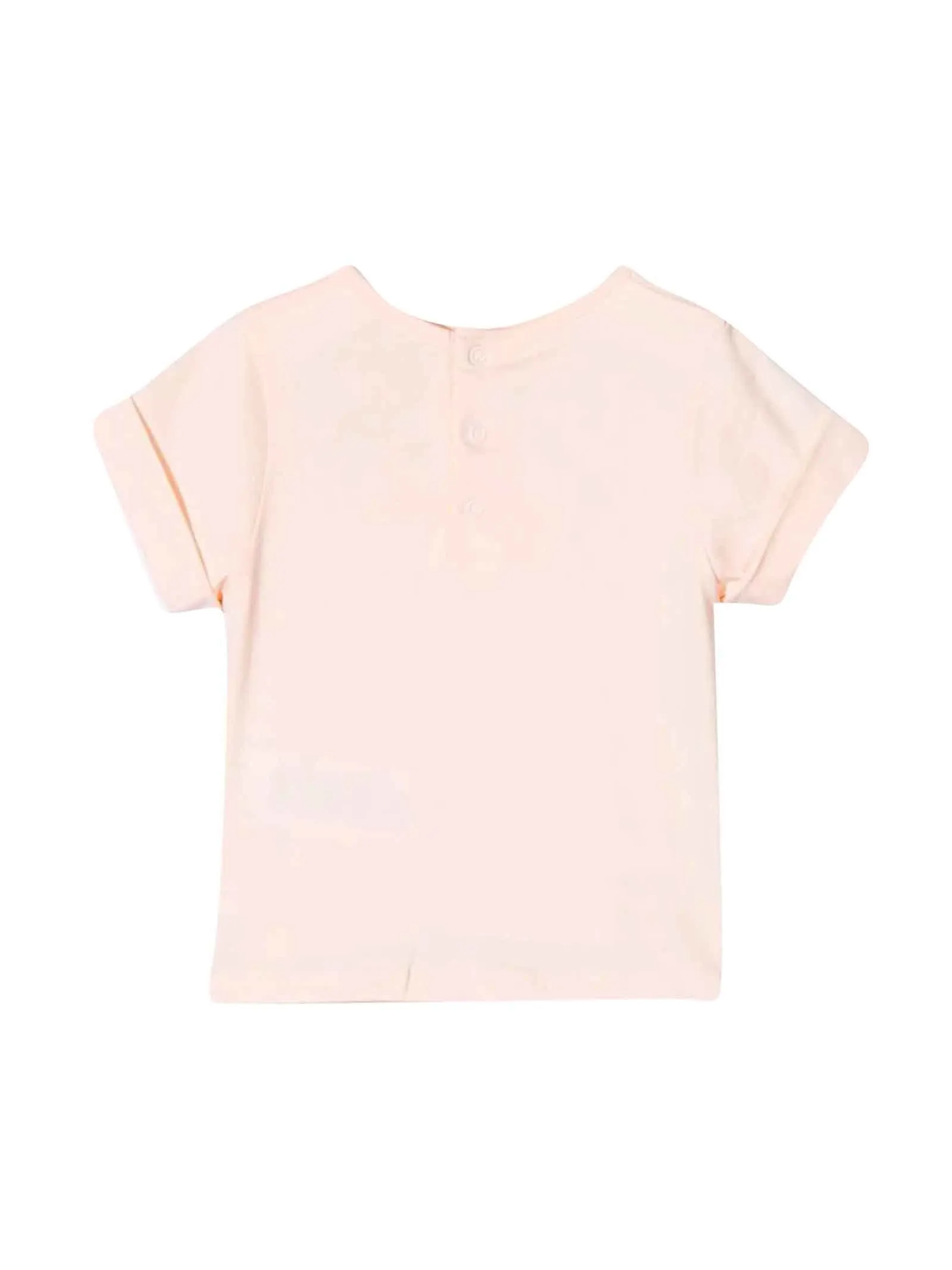 Chlo Kids Logo Embroidered Crewneck T-Shirt