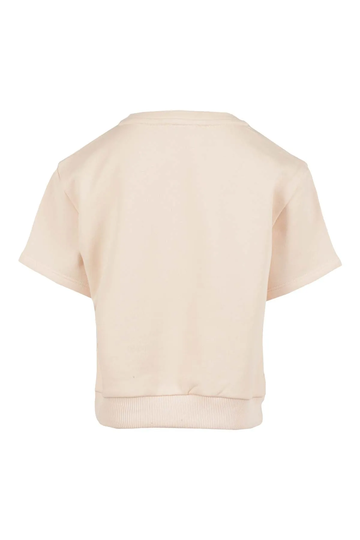 Chlo Kids Logo Embroidered Crewneck Top