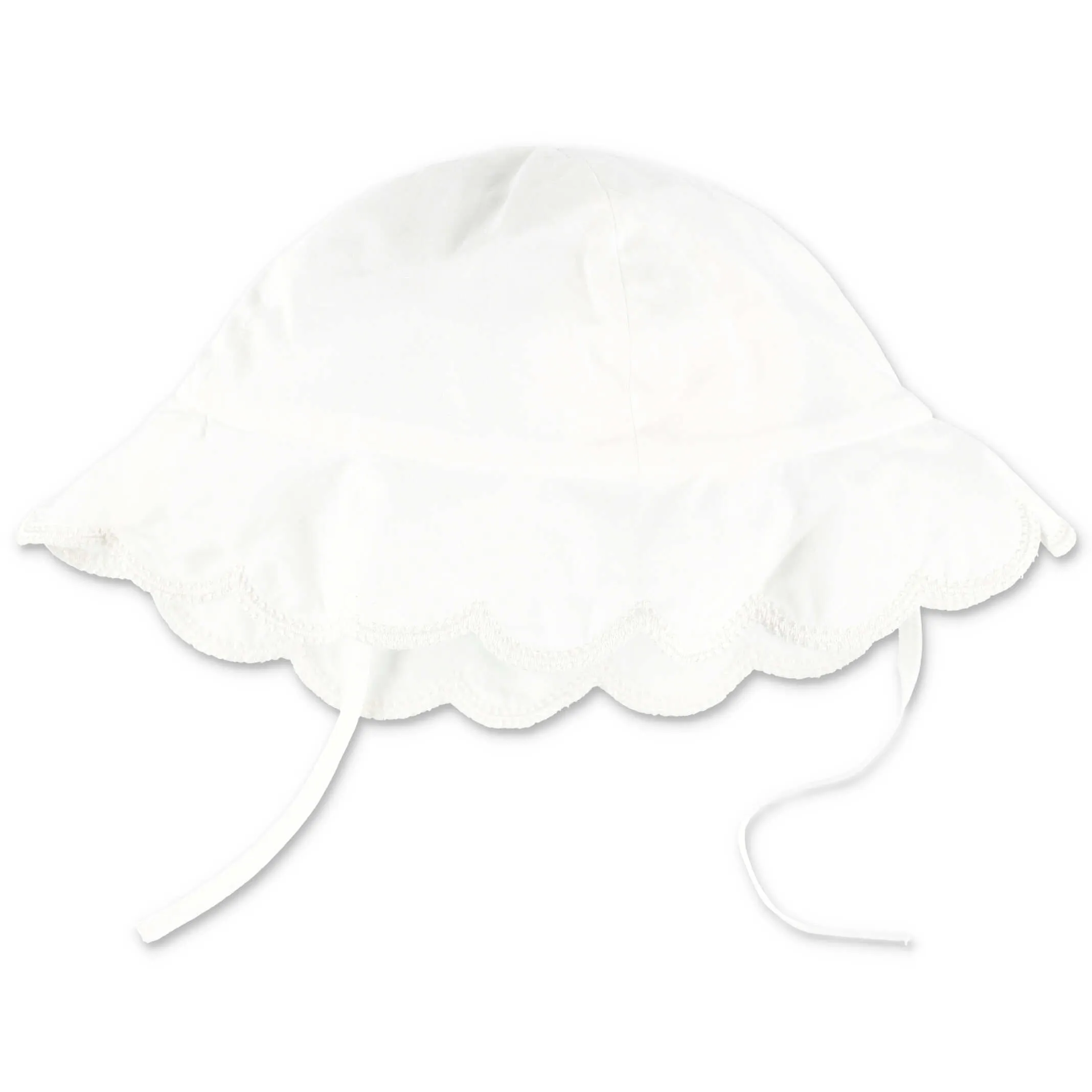 Chlo Kids Logo Embroidered Scalloped Edge Hat