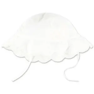 Chlo Kids Logo Embroidered Scalloped Edge Hat