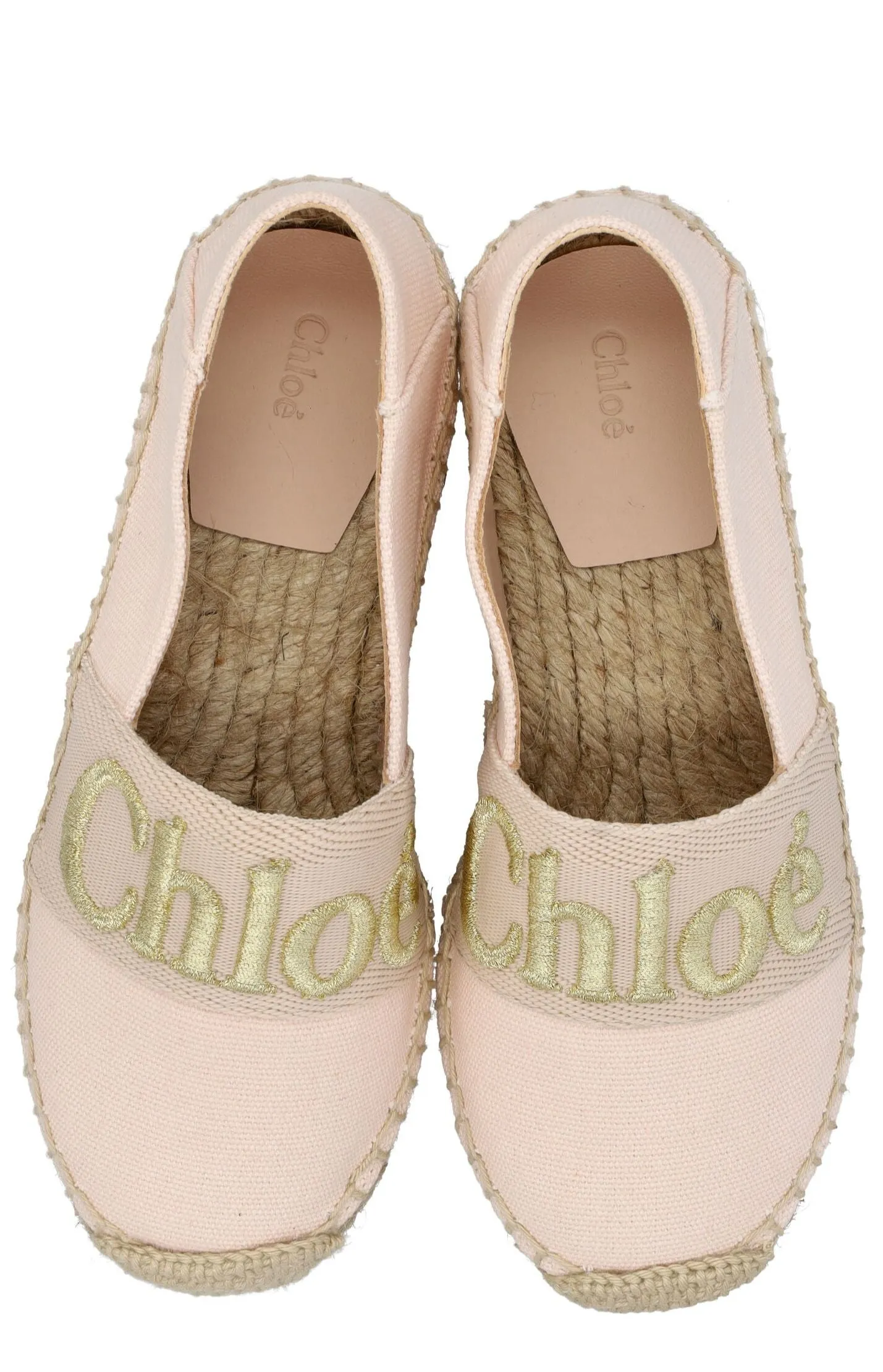 Chlo Kids Logo Embroidered Slip-On Espadrilles