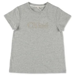 Chlo Kids Logo Embroidered T-Shirt