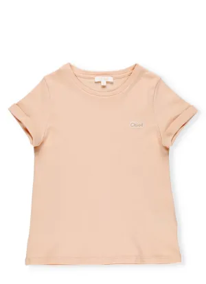 Chlo Kids Logo Embroidered T-Shirt