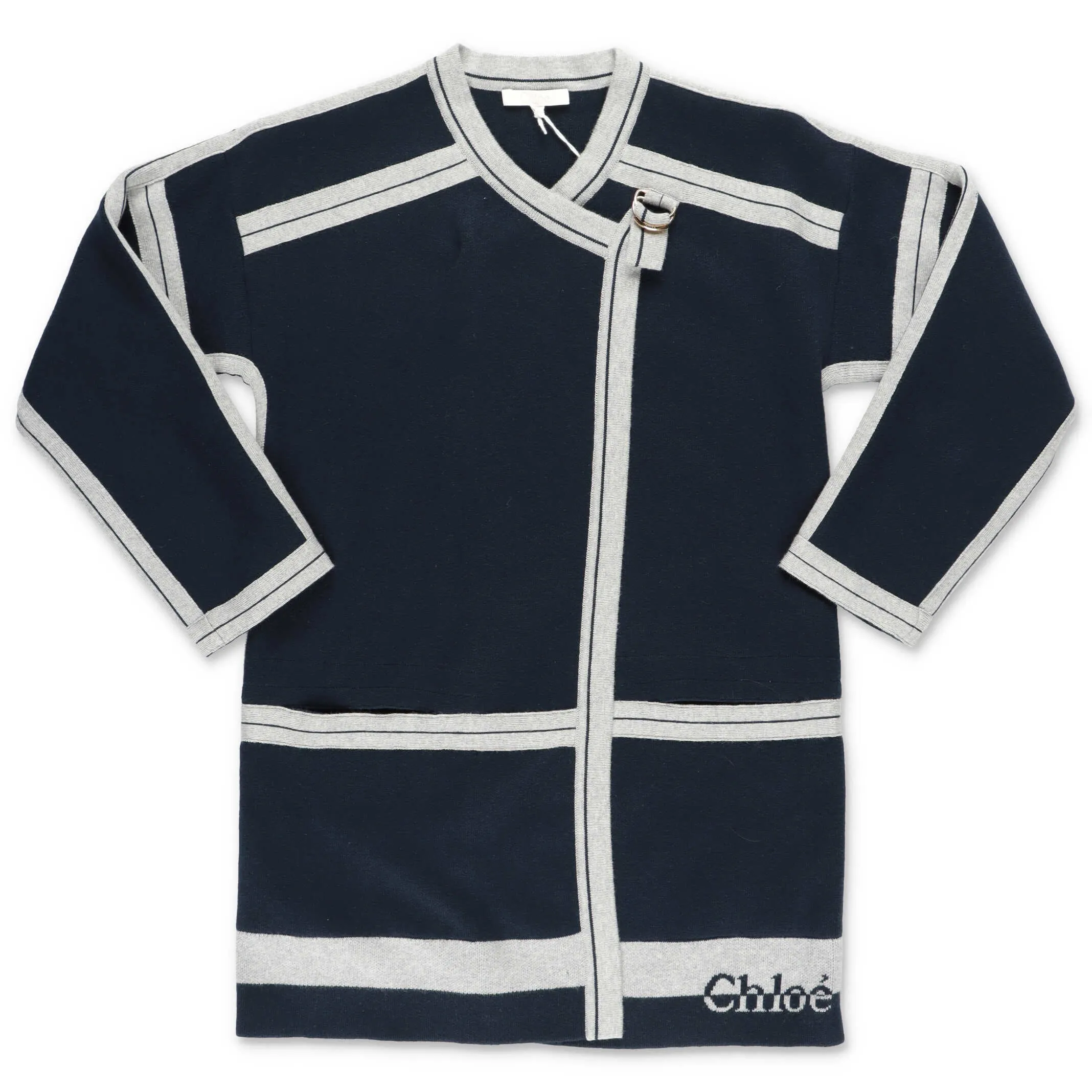 Chlo Kids Logo Intarsia Dress