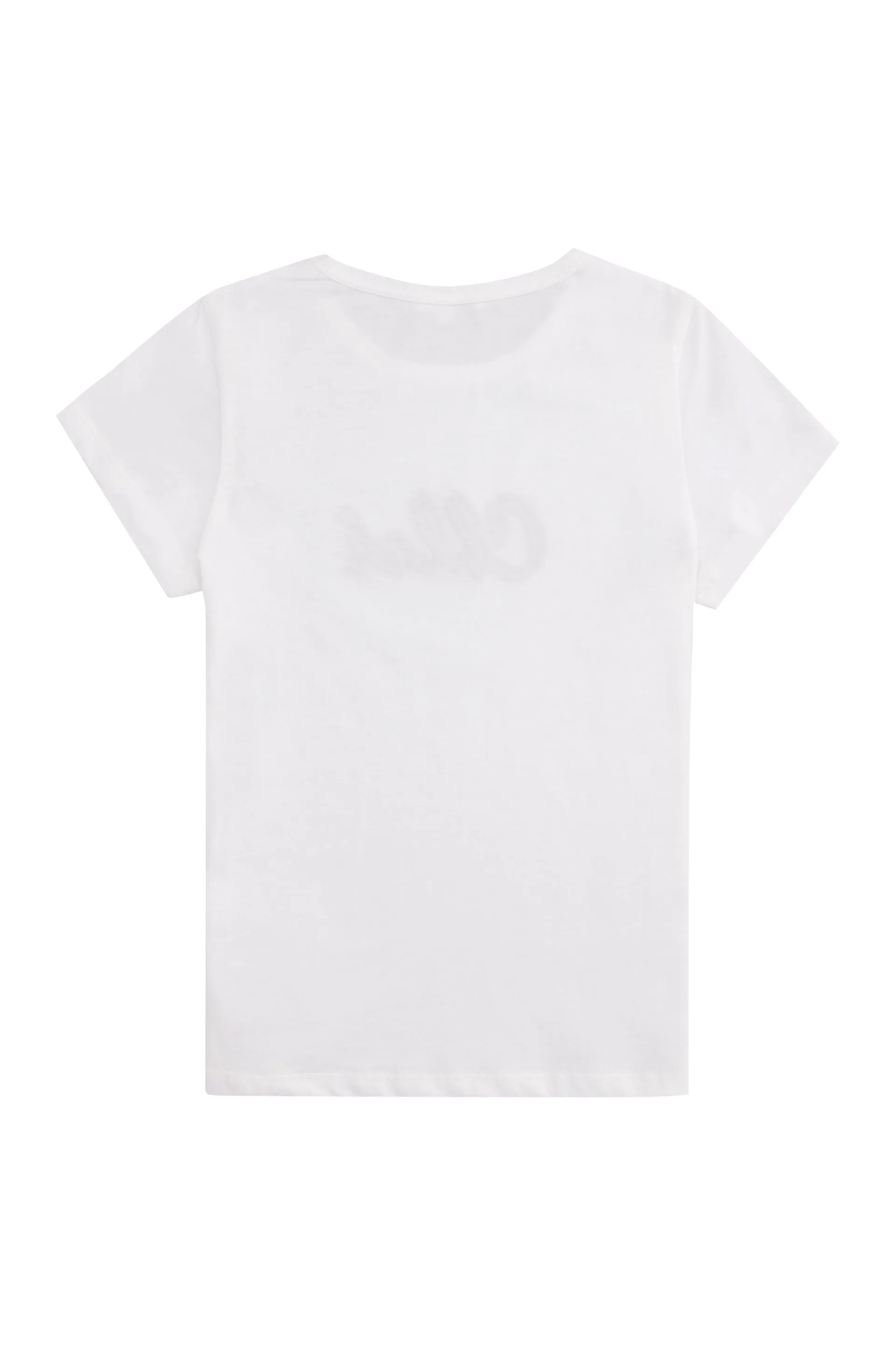 Chlo Kids Logo Print Crewneck T-Shirt