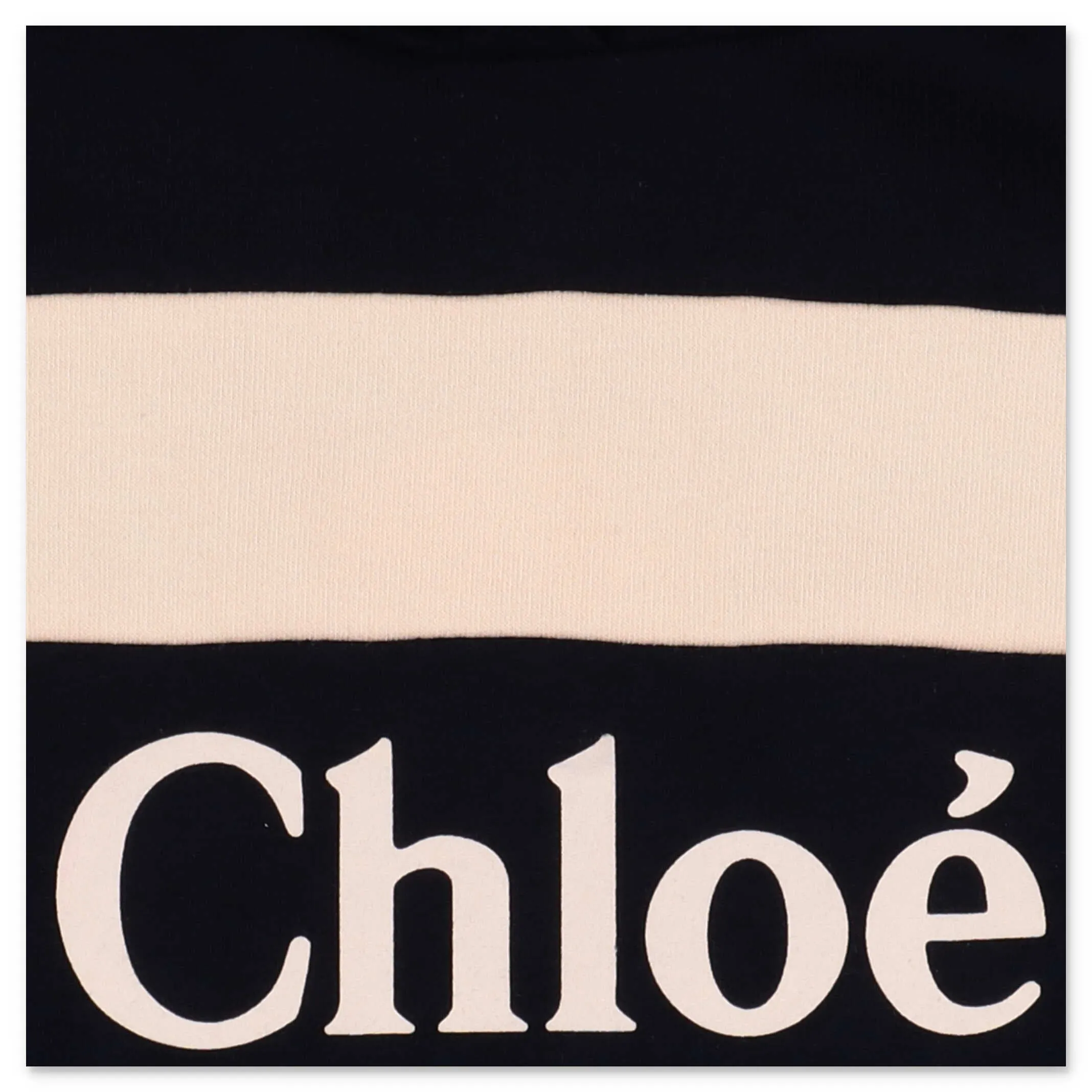 Chlo Kids Logo Printed Short Sleeve Hoodie
