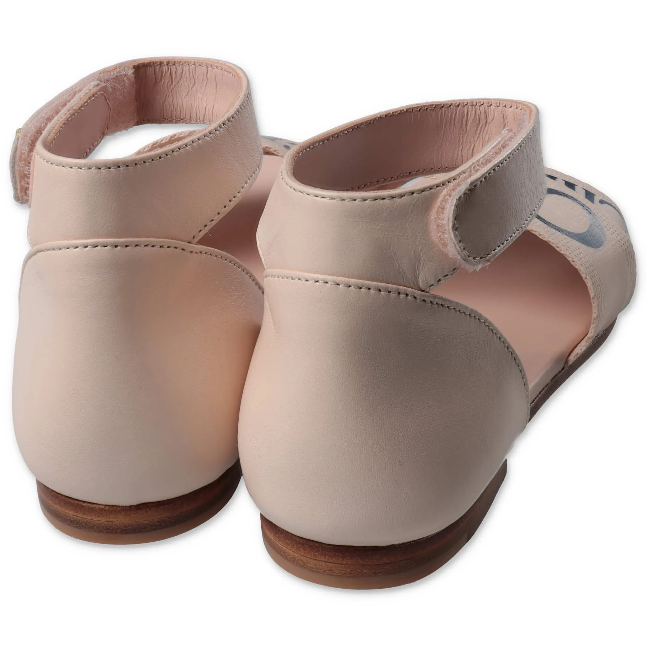 Chlo Kids Logo Printed Strapped Sandals