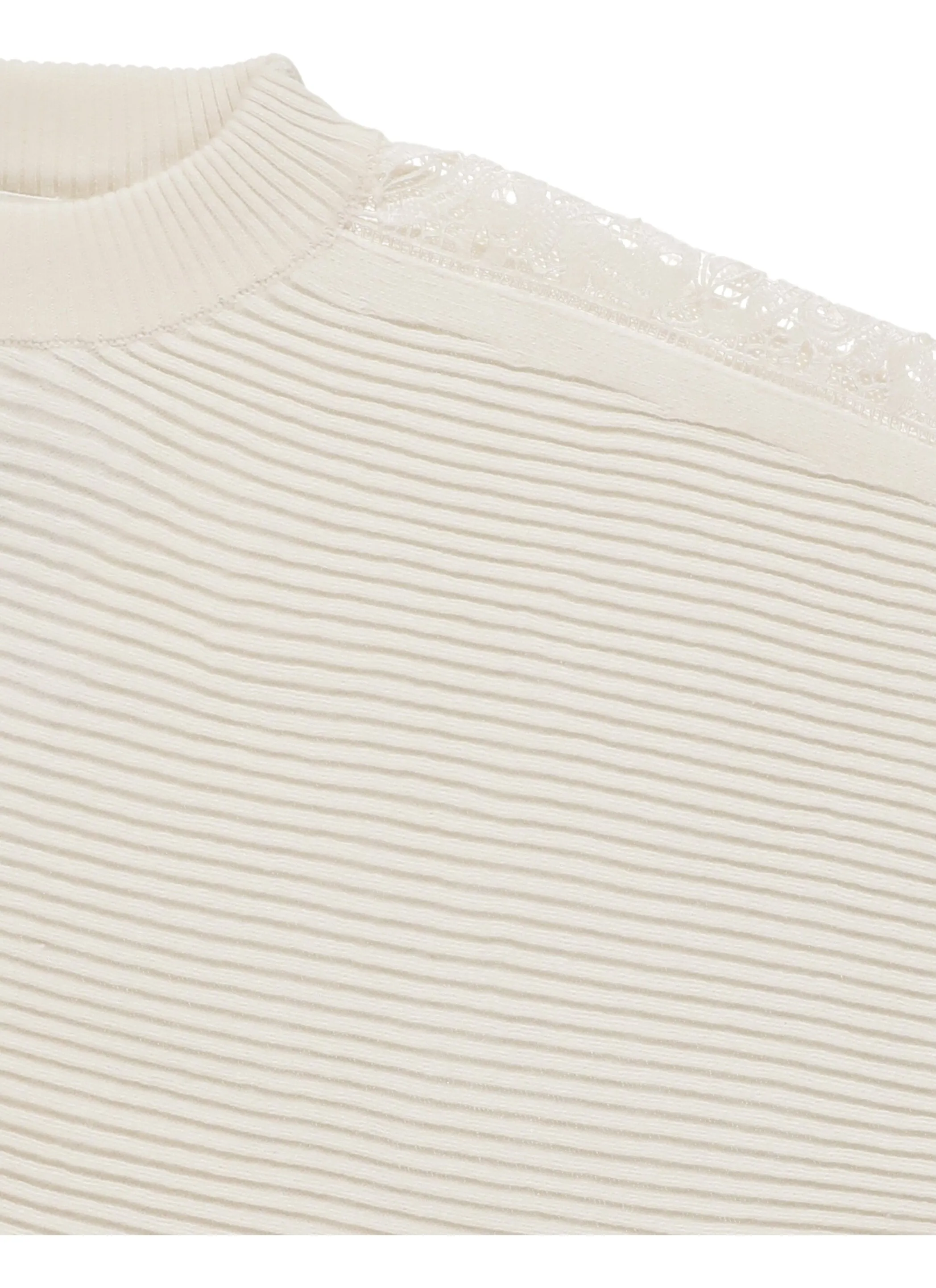 Chlo Kids Ribbed Crewneck Sweater
