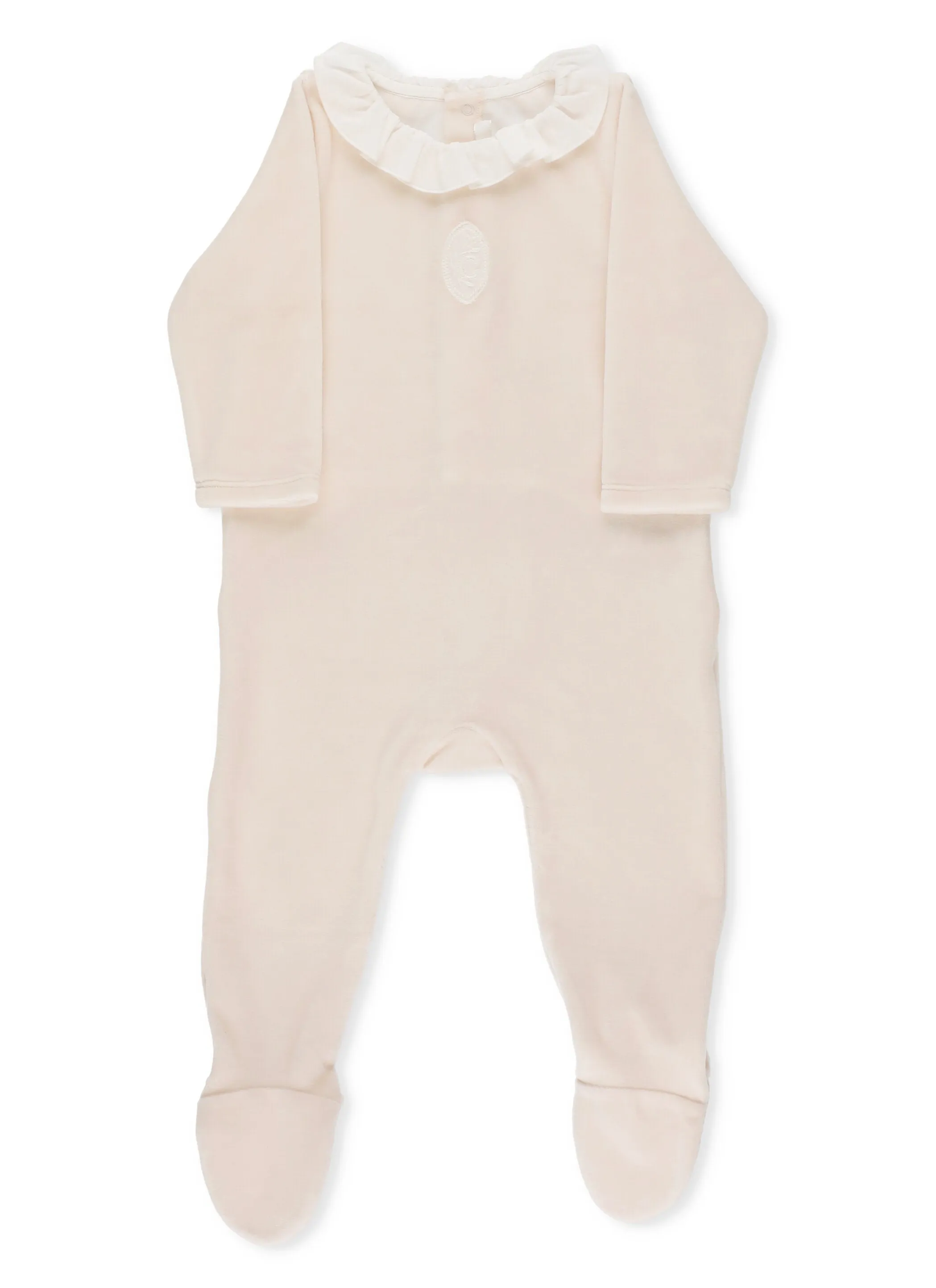 Chlo Kids Ruffled Collar Onesie