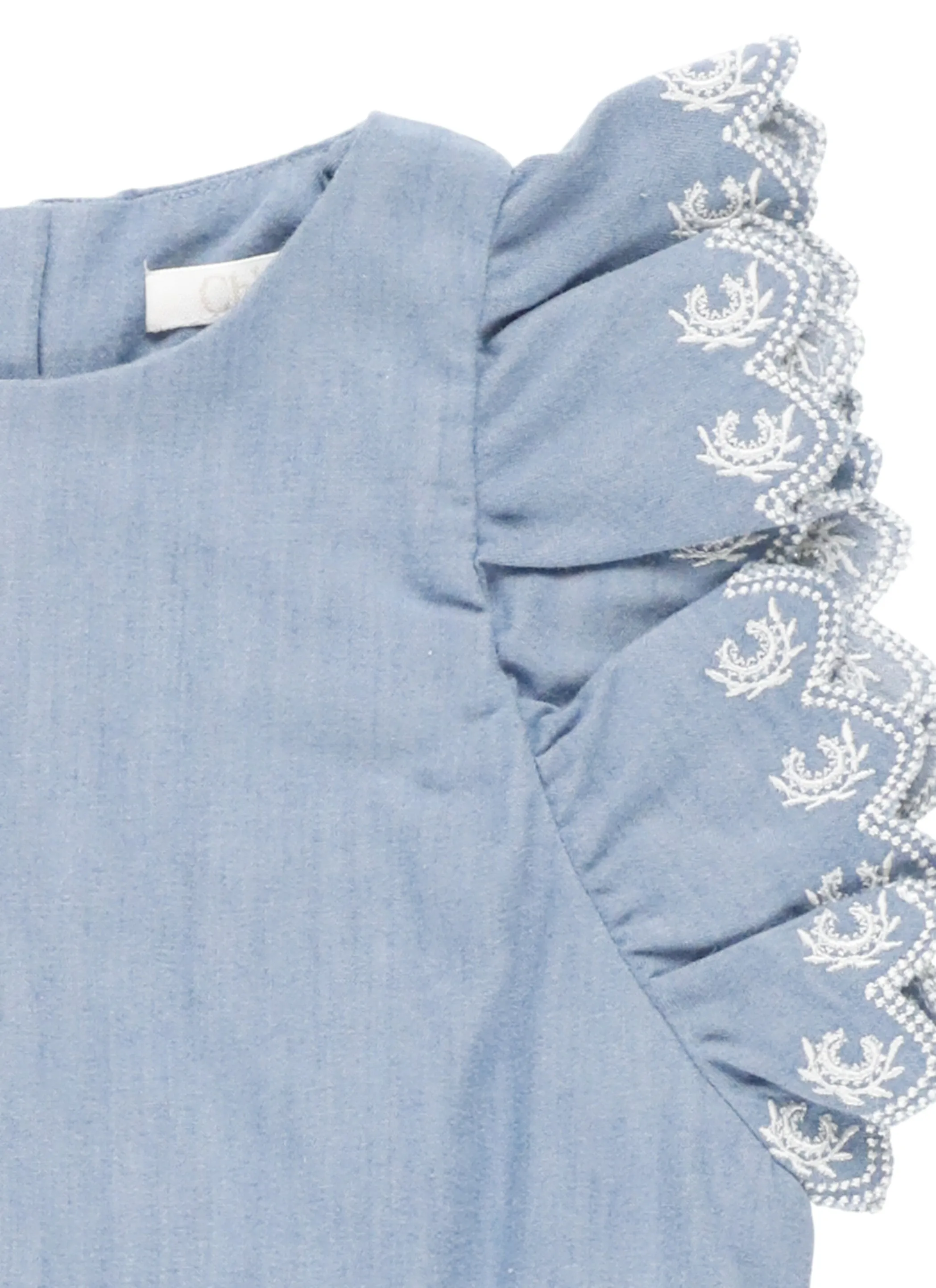 Chlo Kids Ruffled Denim TrackSuit
