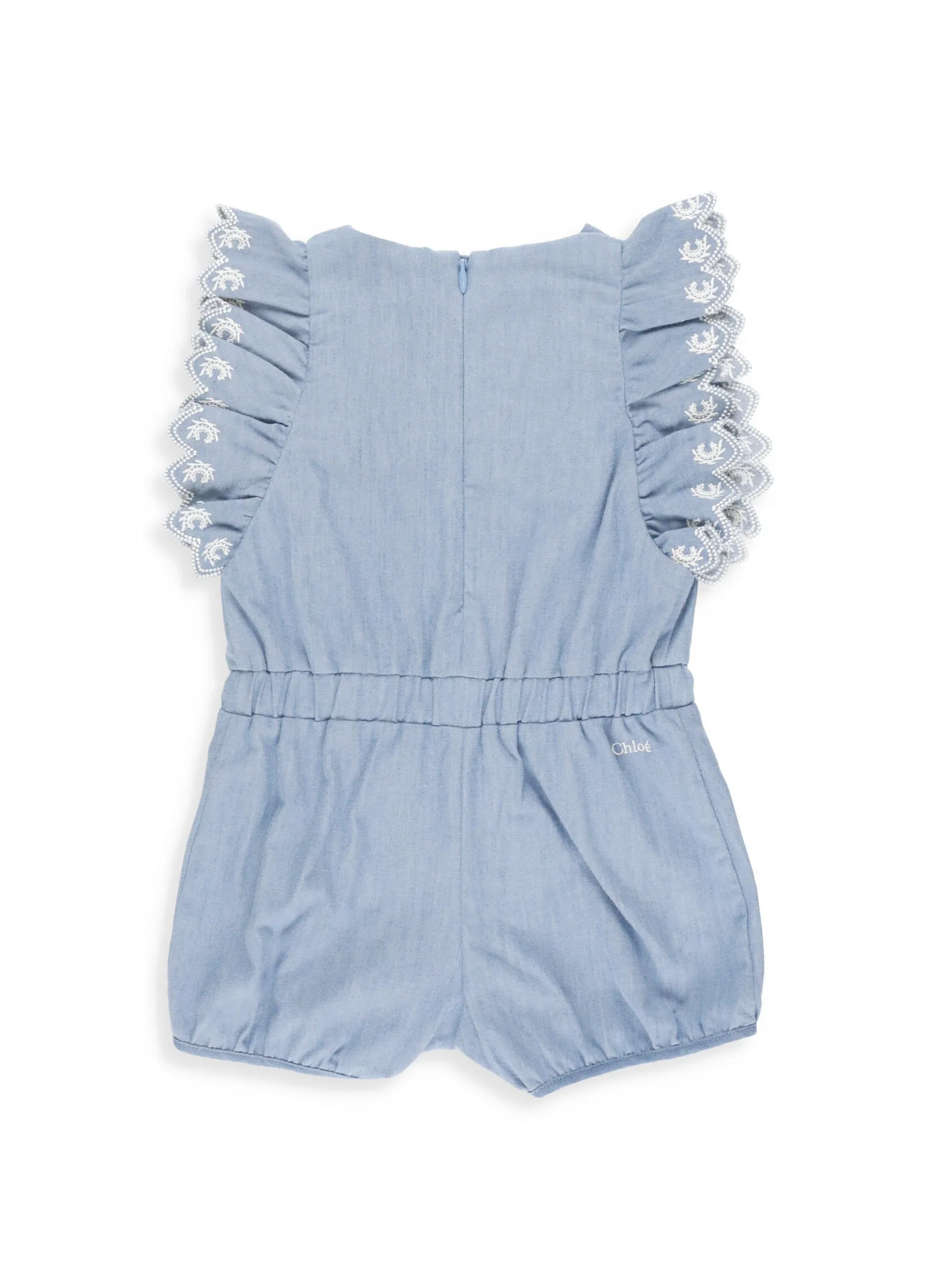 Chlo Kids Ruffled Denim TrackSuit