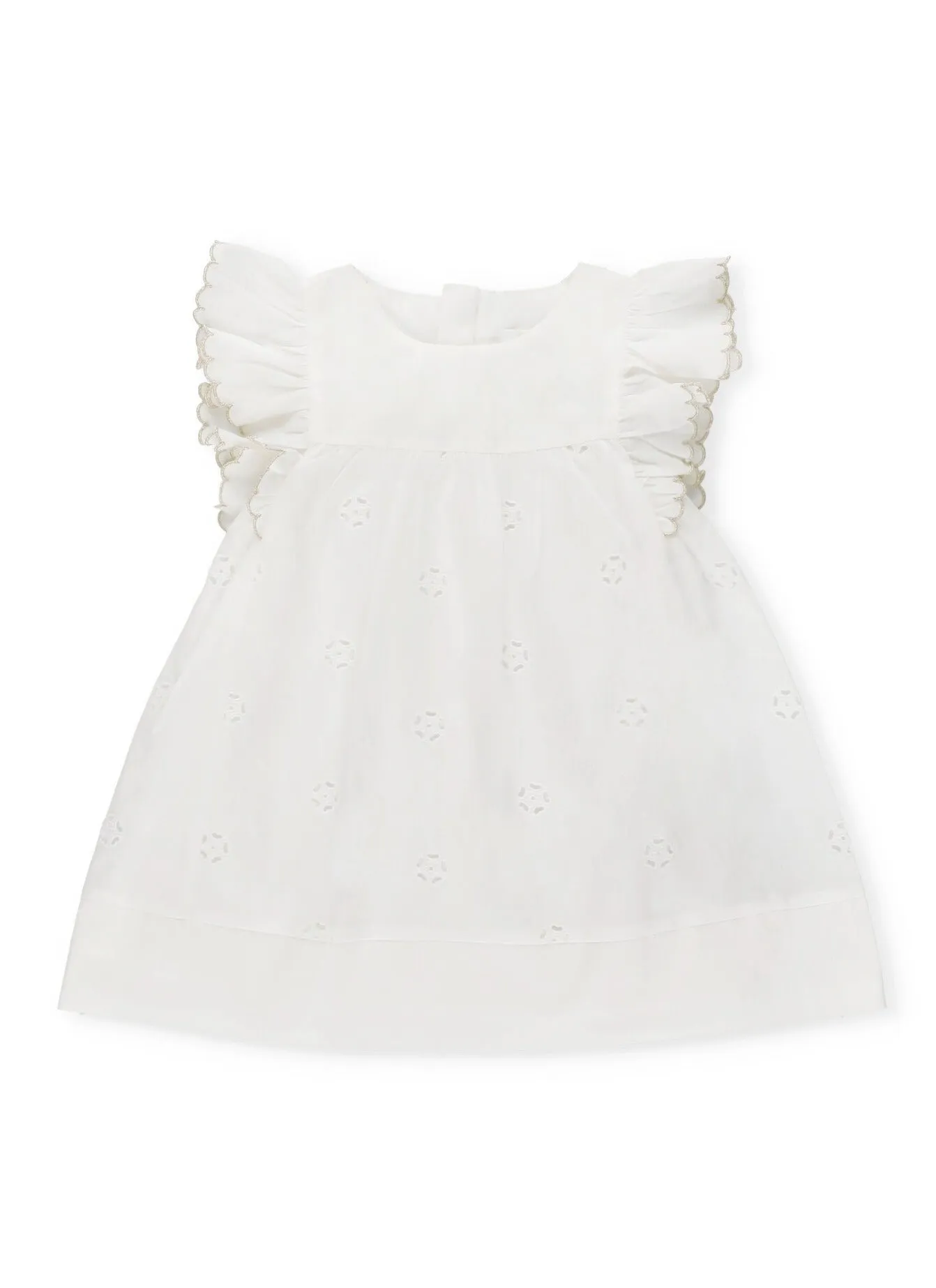 Chlo Kids Ruffled Short-Sleeved Dress
