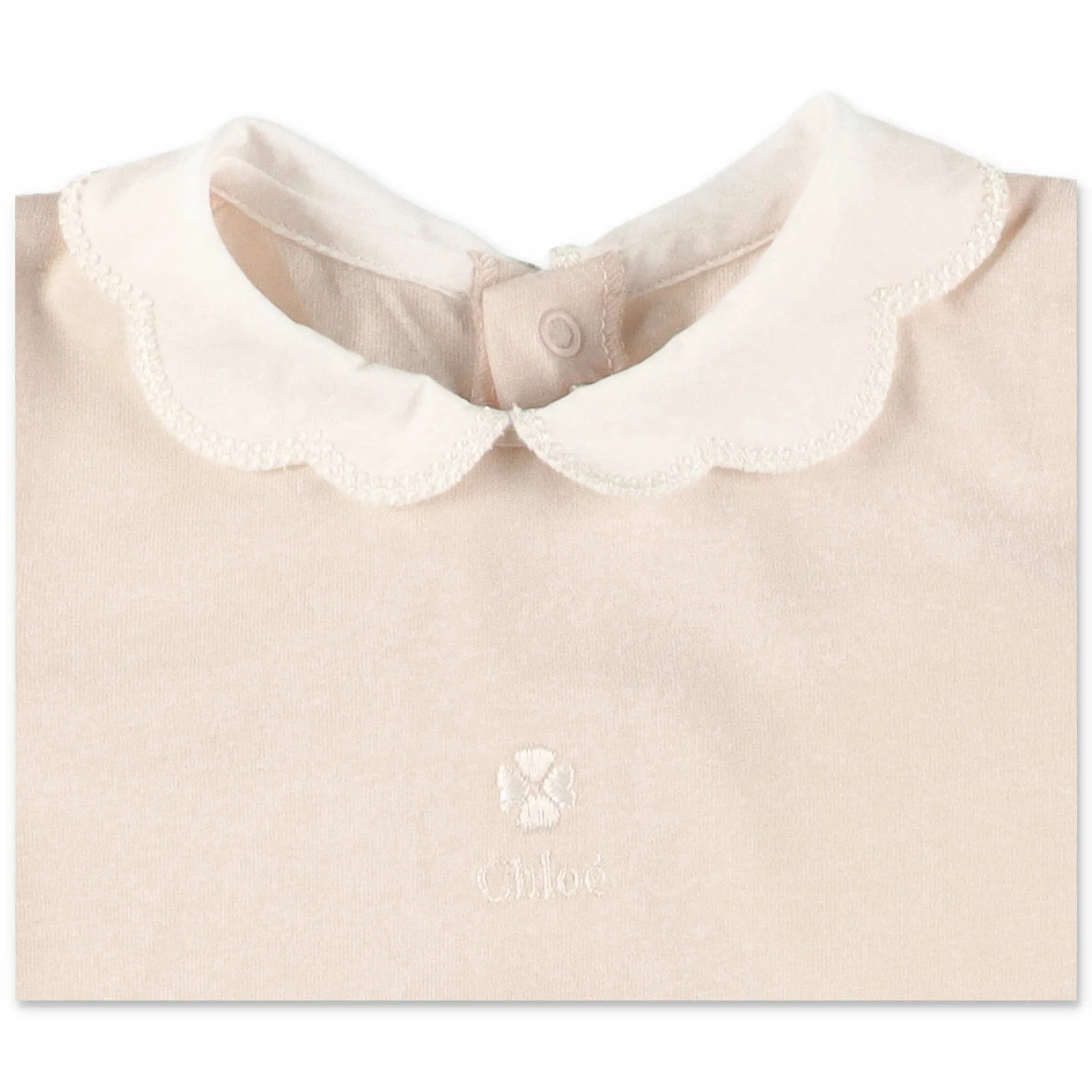 Chlo Kids Scalloped Collar Onesie