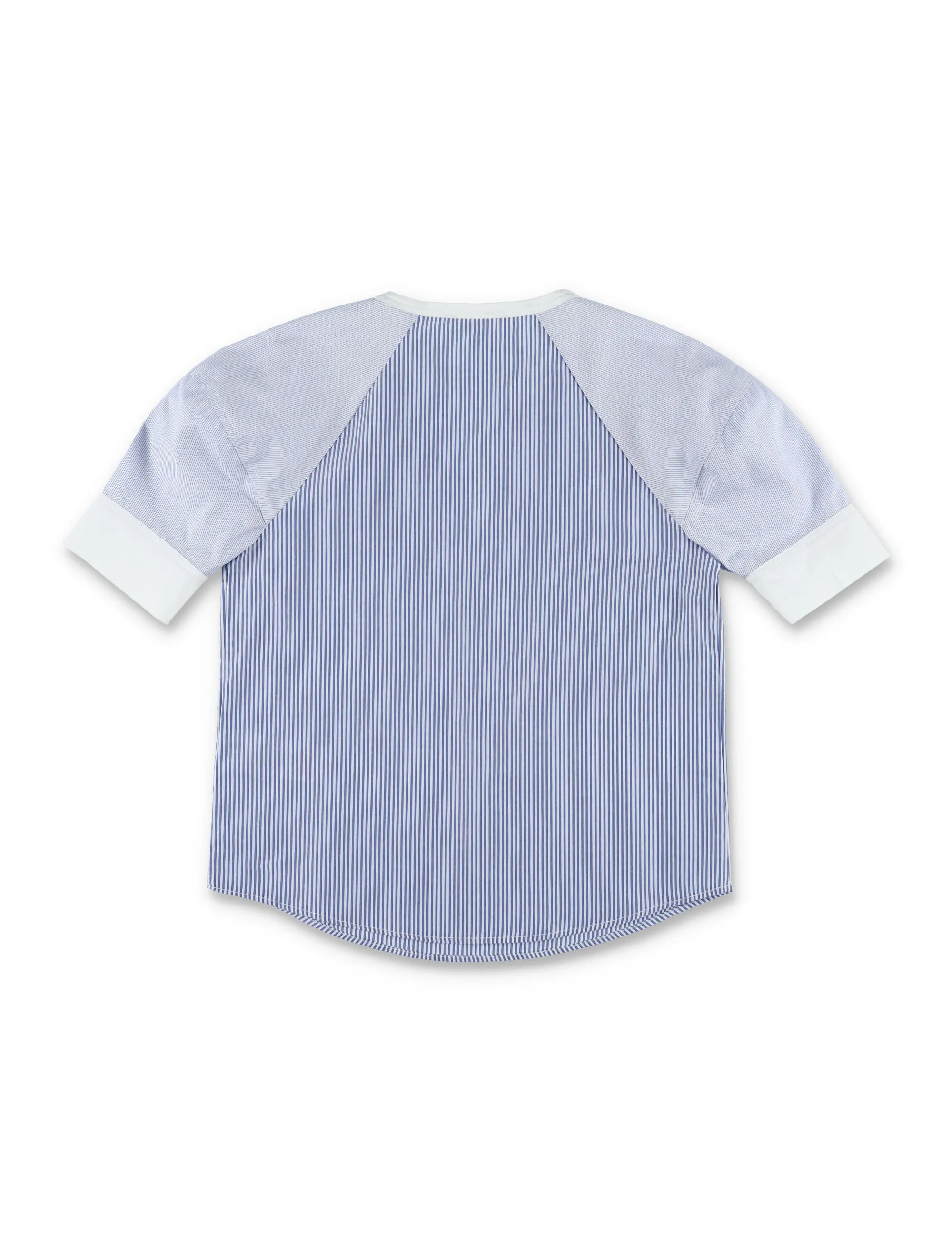 Chlo Kids Striped V-Neck Short Sleeved Blouse