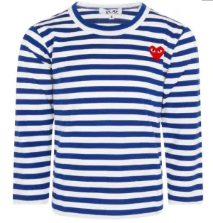 Comme des Garons Play Kids Striped Long-Sleeved T-Shirt