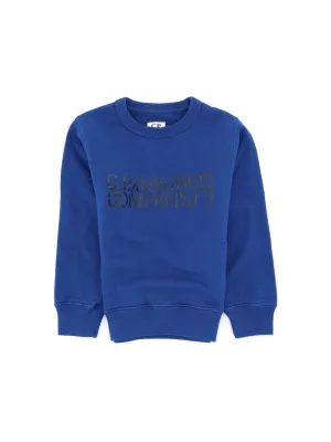 C.P. Company Kids Logo Printed Crewneck Sweatshirt