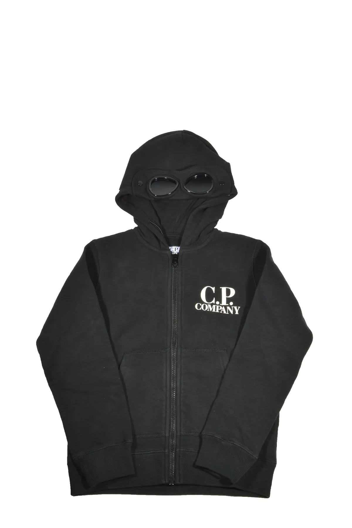 C.P. Company Kids Logo Printed Hooded Jacket