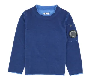 C.P. Company Kids Long Sleeved Crewneck Sweater