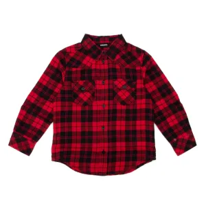 Diesel Kids CDorry Logo Graphic Check Shirt