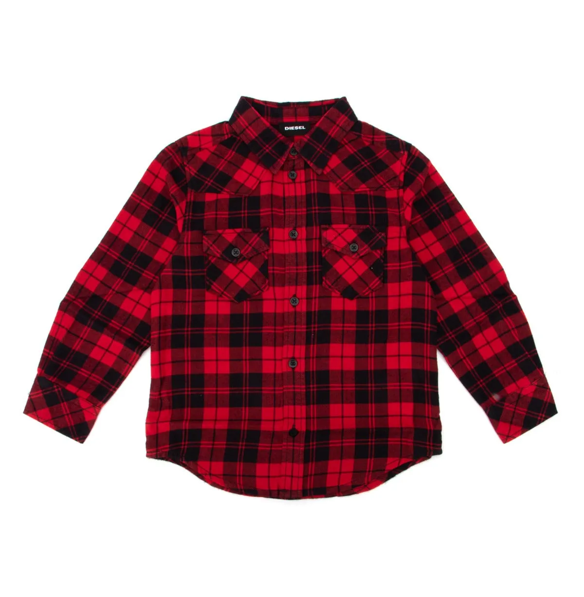 Diesel Kids CDorry Logo Graphic Check Shirt