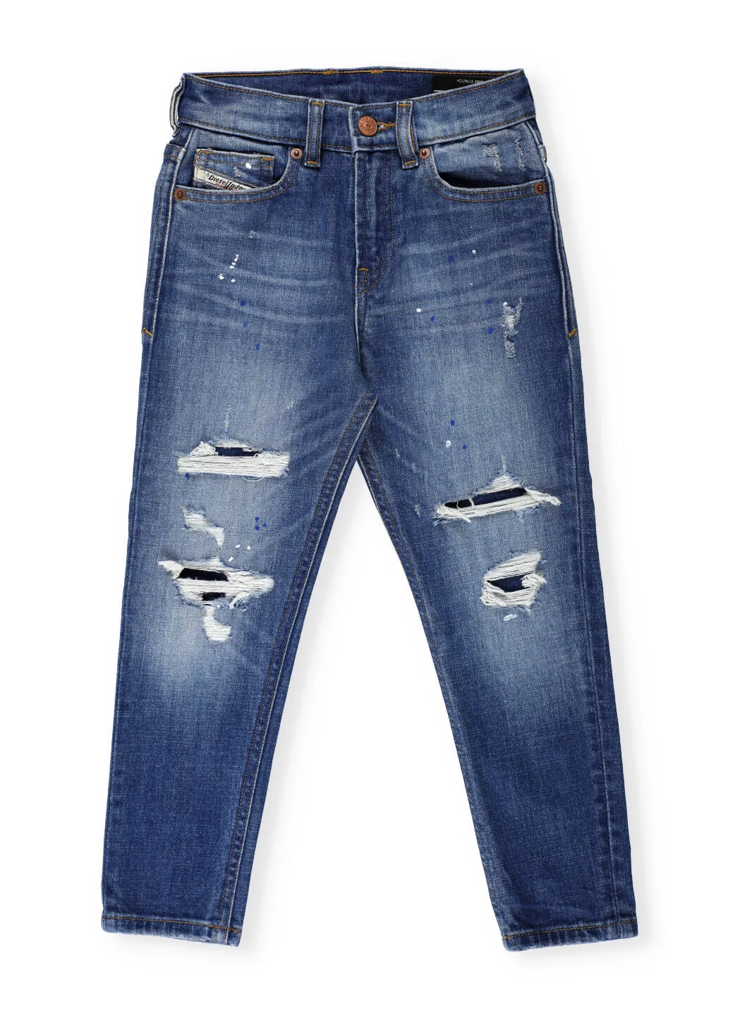 Diesel Kids D-Vider-J Distressed Jeans