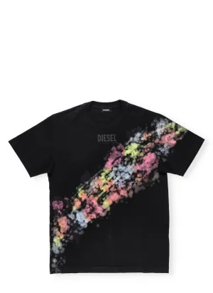 Diesel Kids Graphic Logo Printed T-Shirt