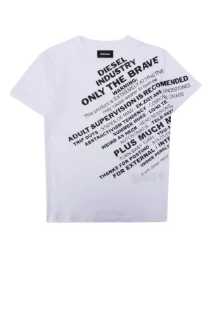 Diesel Kids Graphic Print T-Shirt