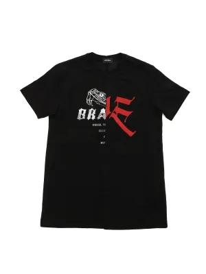 Diesel Kids Graphic Printed T-Shirt