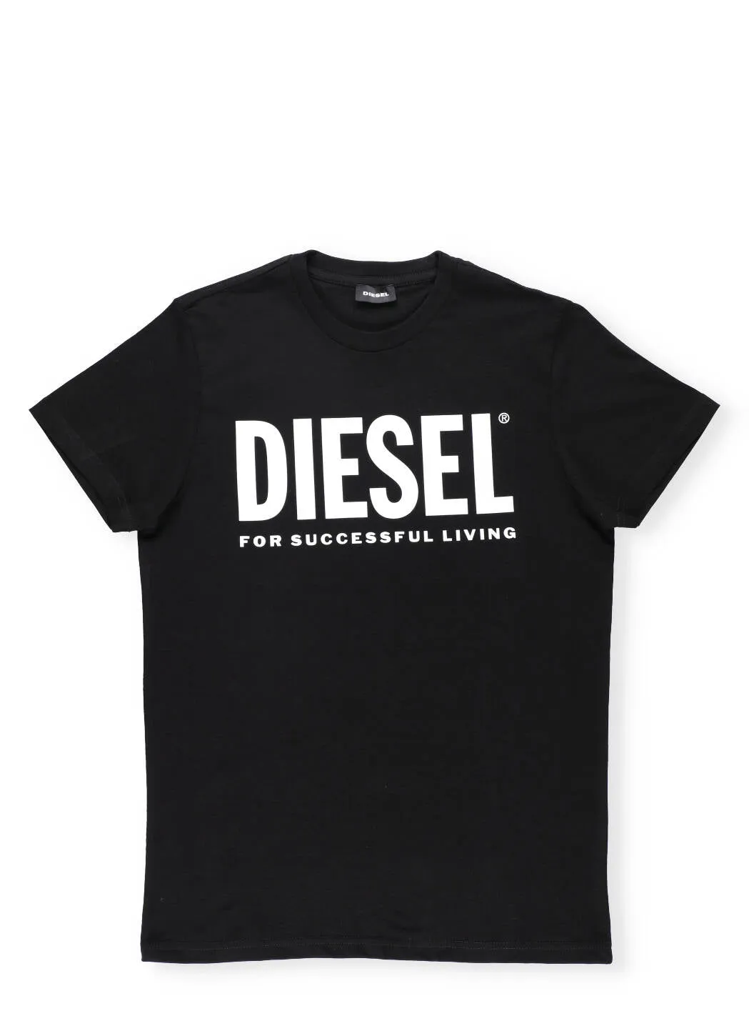 Diesel Kids Logo Print Crewneck T-Shirt