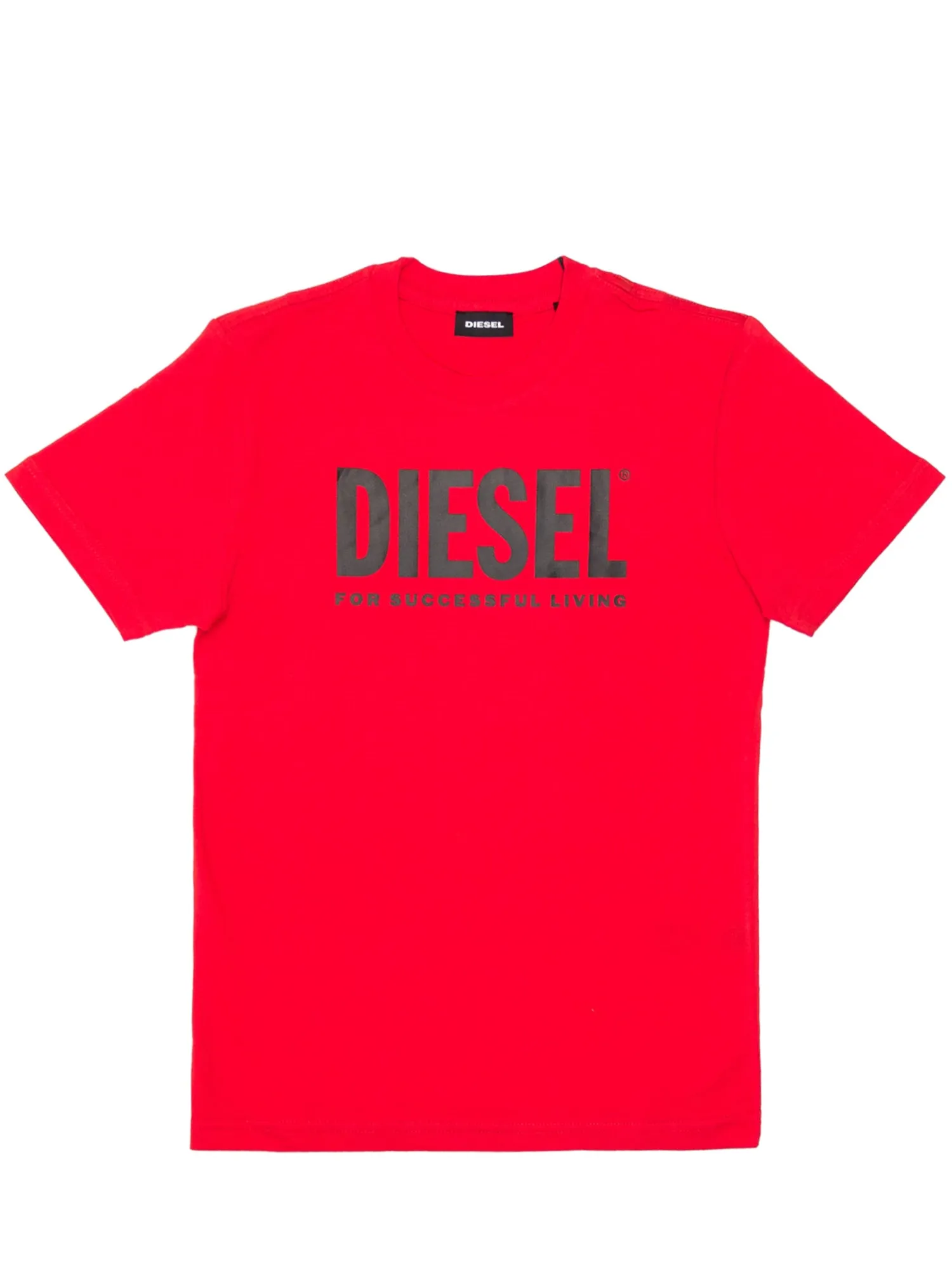 Diesel Kids Logo Print Crewneck T-Shirt