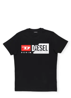 Diesel Kids Logo Print T-Shirt