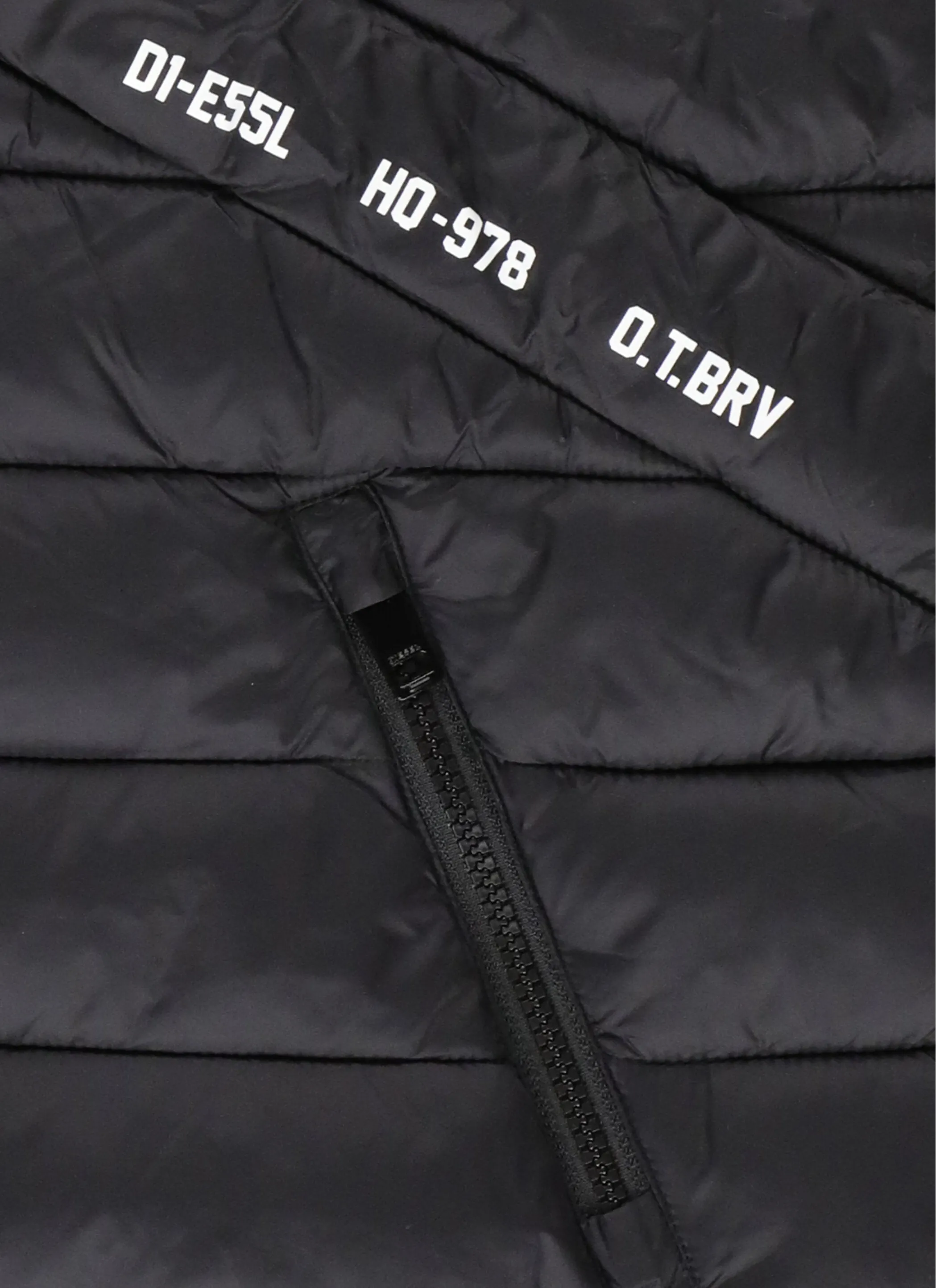 Diesel Kids Logo Print Zip-Up Gilet
